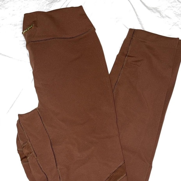 Gymshark Whitney Simmons mesh leggings Brown medium - Picture 2 of 8